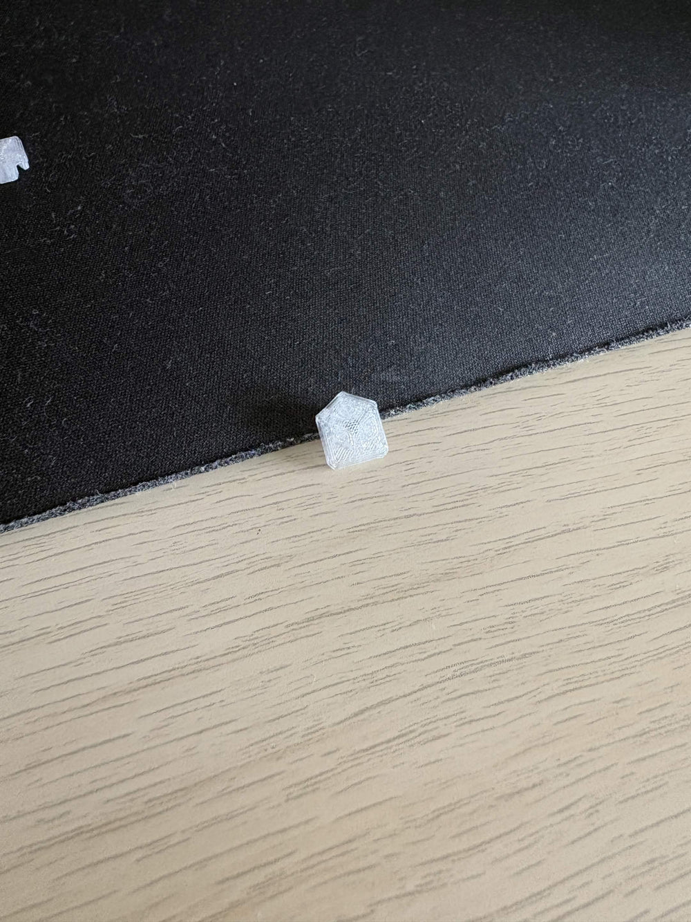 A4T toolhead LED diffuser in clear PETG, one of the two pieces in the set