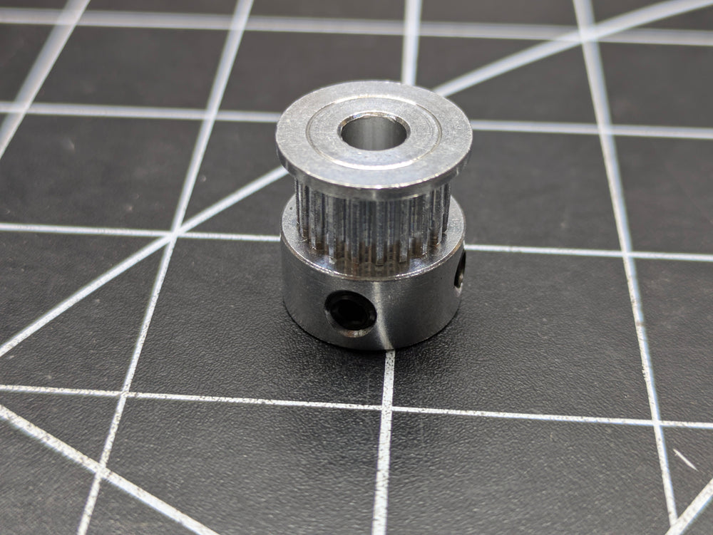 Runice 20T 2GT pulley, 5 mm bore with grub screws