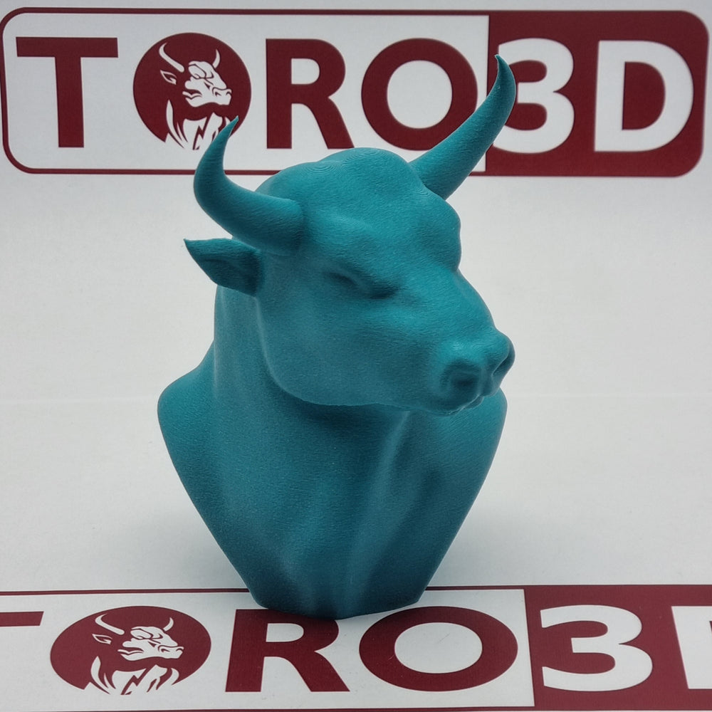 Large statue printed in Torofil ABS-GF, Power Tool Teal