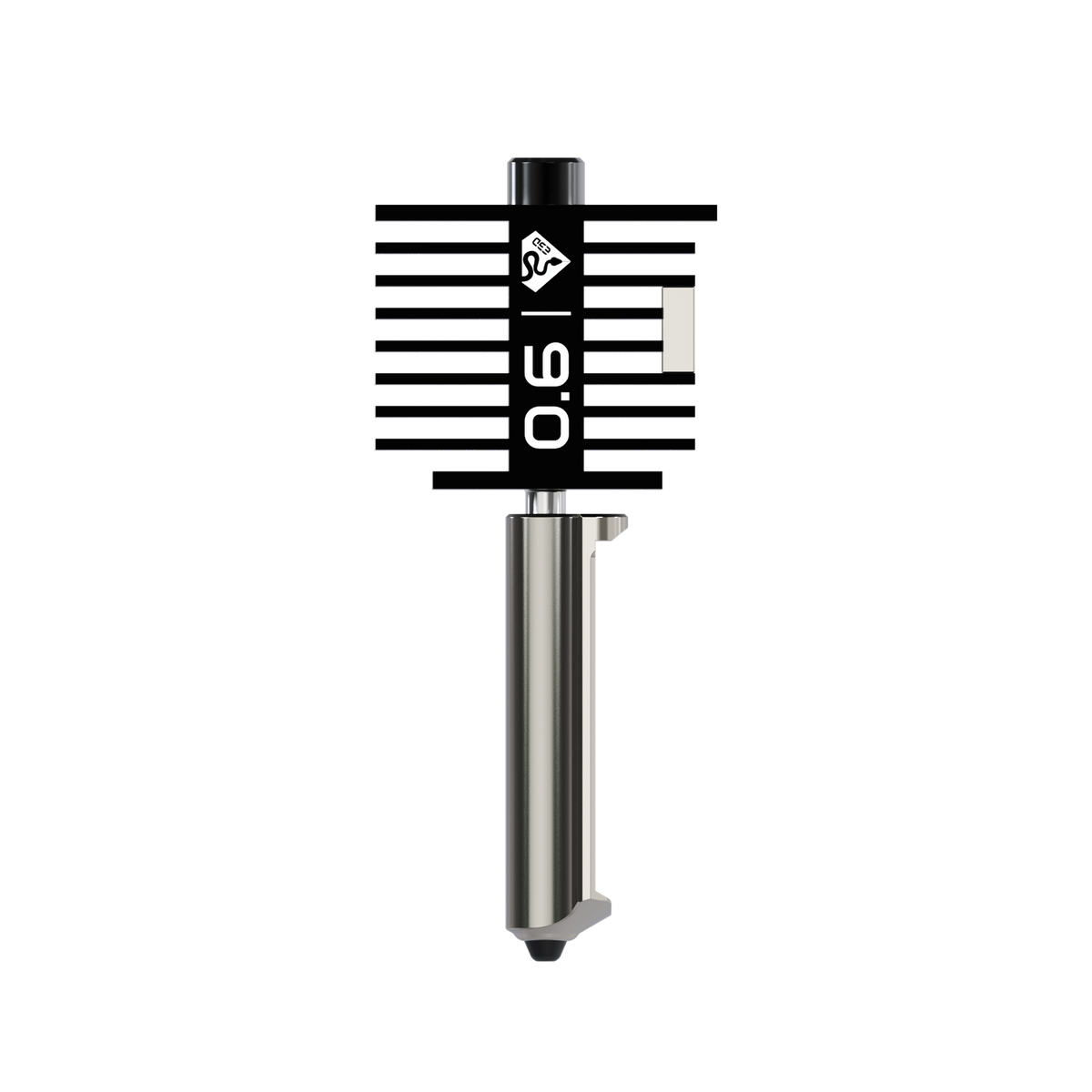 E3D DiamondBack HotEnd 0.6 mm for Bambu Lab A1, front view