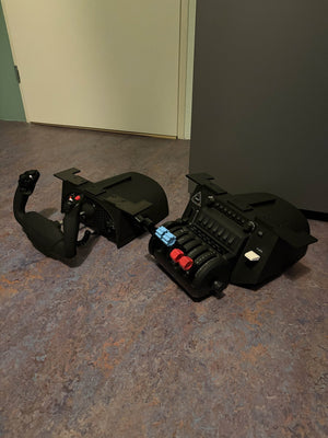 Honeycomb Alpha & Bravo Flight Sim Under Desk Mounts - Pjotr3DShop