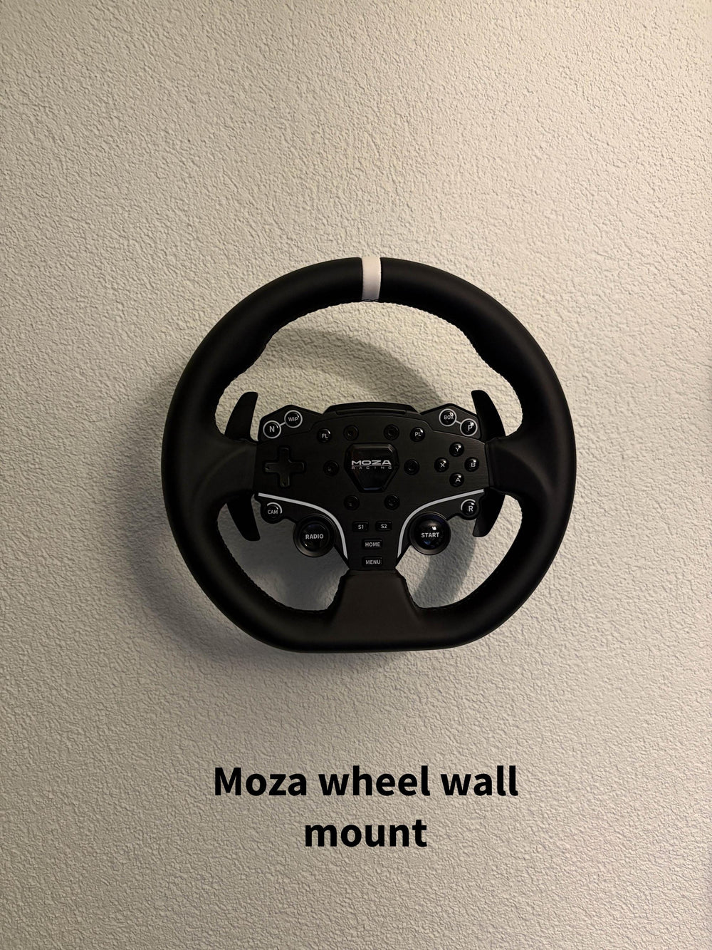 MOZA Steering Wheel Wall Mount with Custom Wheel Name