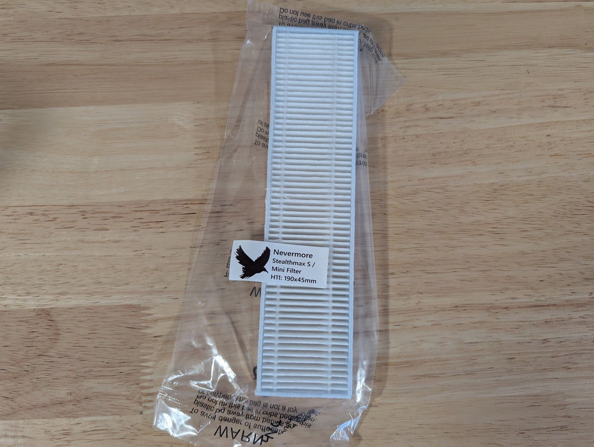 Nevermore Mini and StealthMax S H11 HEPA filter, 190 x 45 mm