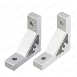 Two MISUMI HBKUS5 ultra-thick brackets showing the stiffening rib and slot tabs