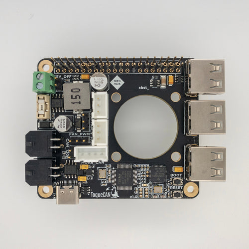 ToqueCAN for Raspberry Pi: 2× CAN, 3-Port USB Hub, 24V to 5V 5A by Isik's Tech