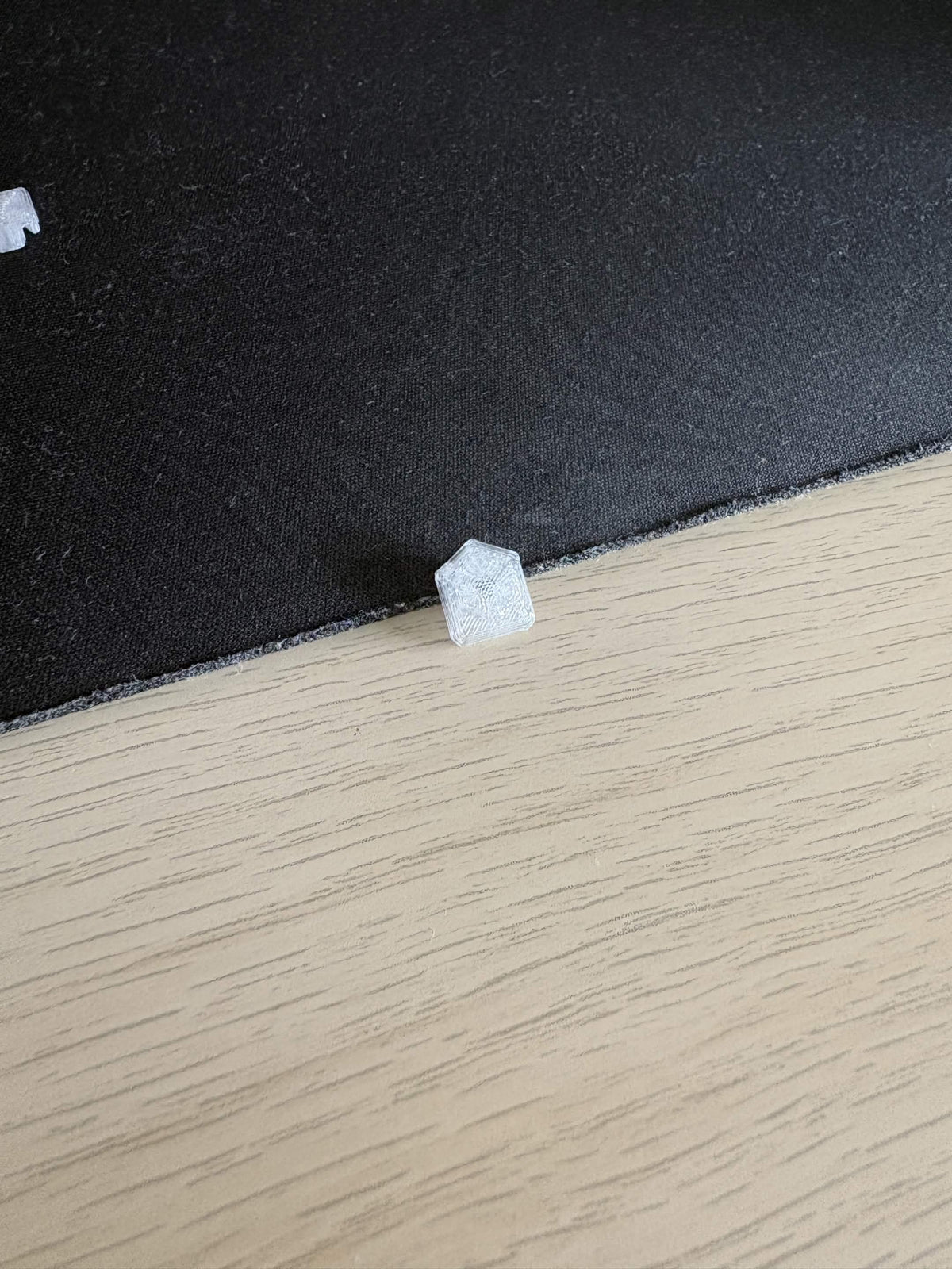 A4T toolhead LED diffuser in clear PETG, one of the two pieces in the set