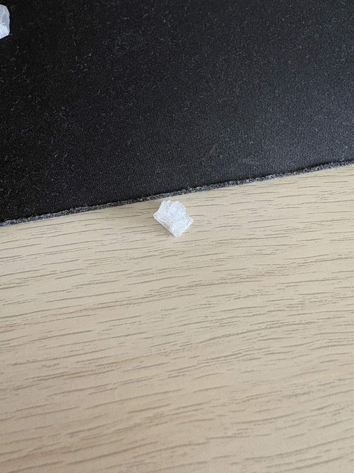 XOL toolhead LED diffuser in clear PETG, one of the two pieces in the set