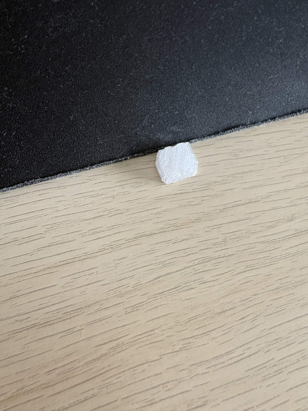 Voron Stealthburner Rainbow Barf light diffuser in clear PETG, one of the two pieces in the set
