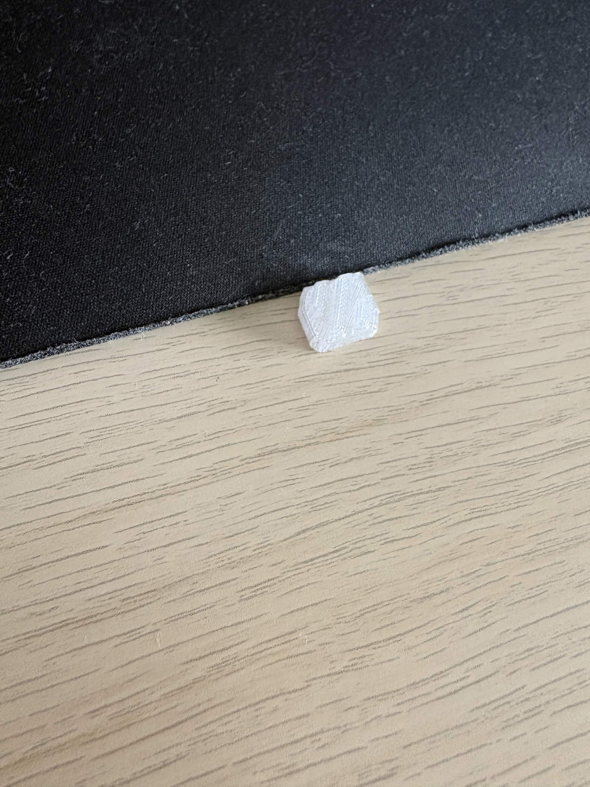 Voron Stealthburner Rainbow Barf light diffuser in clear PETG, one of the two pieces in the set