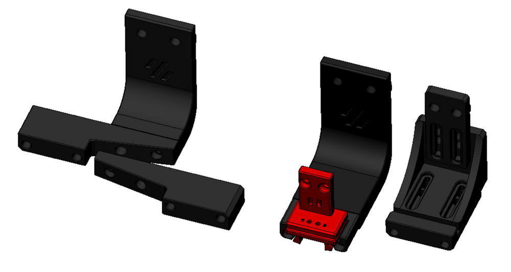 Klicky probe printed parts: probe body, dock and mounts. Drawing: jlas1 (GPLv3). Placeholder until my own print photo.