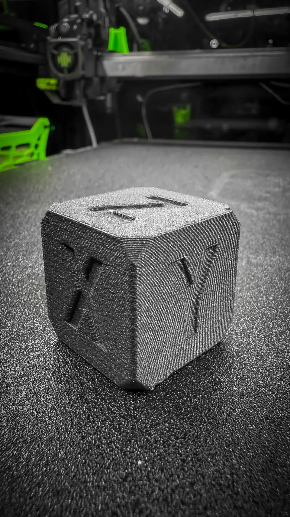 Calibration cube printed in Torofil PET-CF