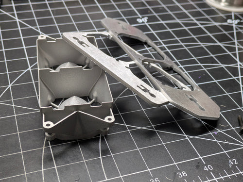 500W SLM aluminium chamber heater duct (shown with mounting plate, not included)