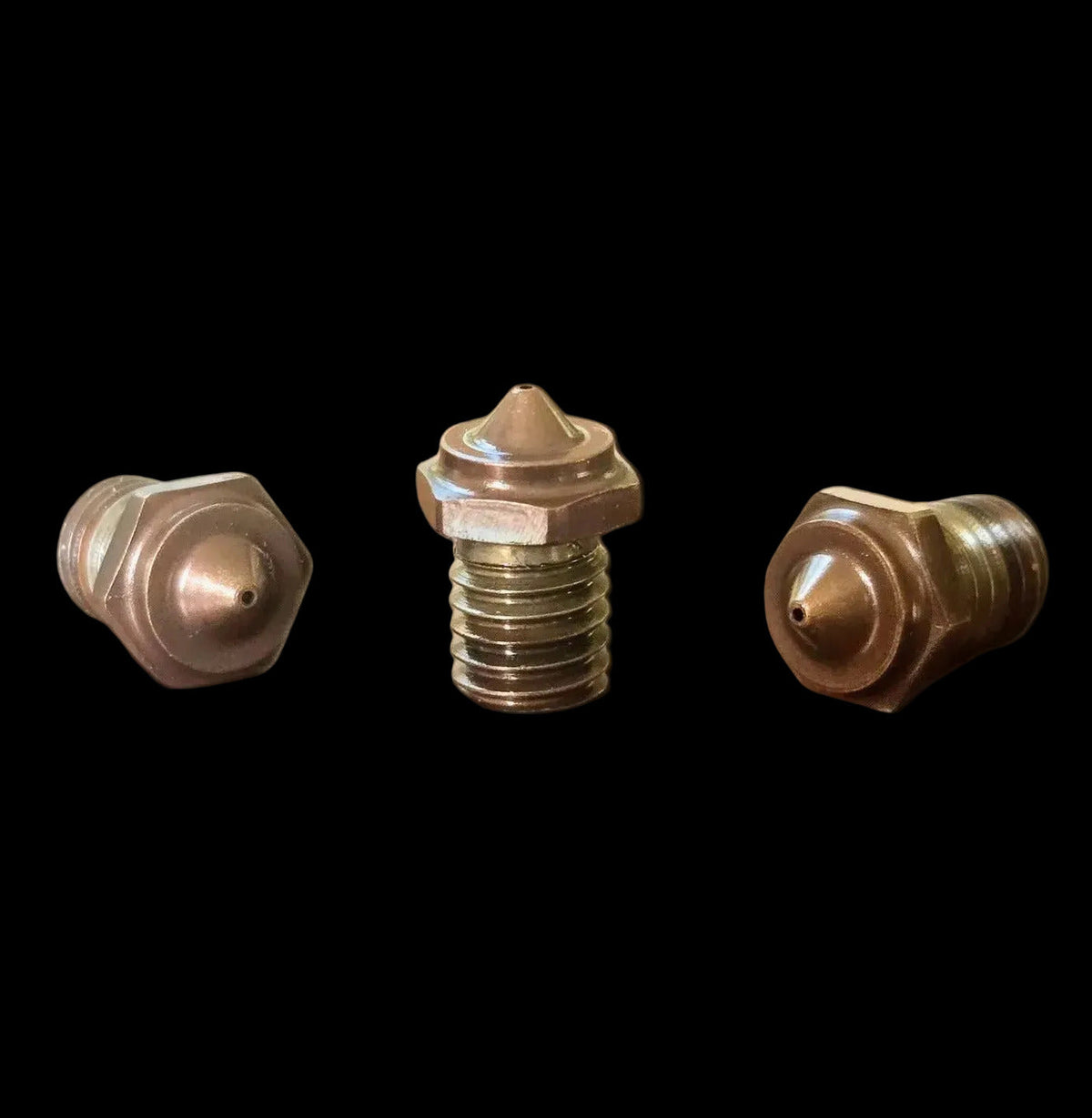 Two Step hardened steel nozzle, close-up of the tip