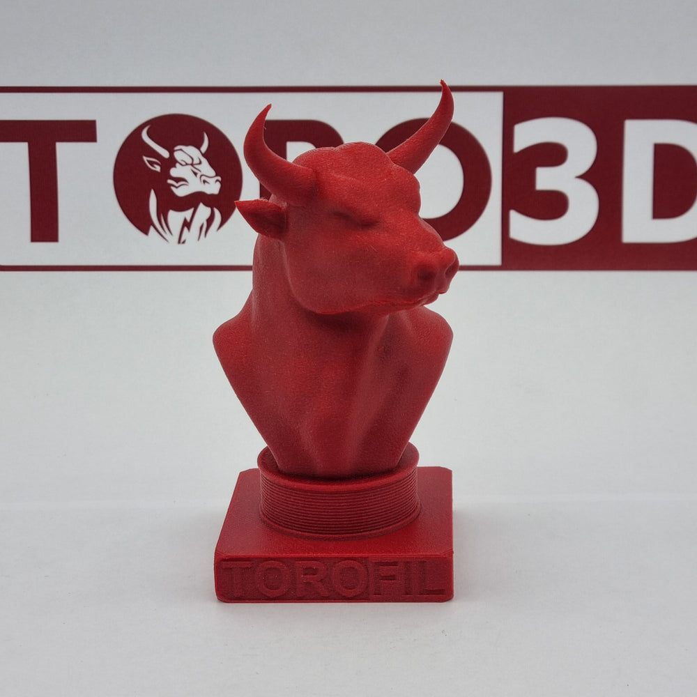 Statue printed in Torofil ABS-GF, Ruby Red