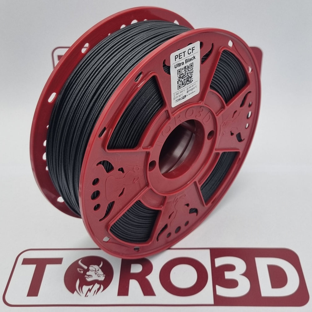 Torofil PET-CF filament spool, Ultra Black