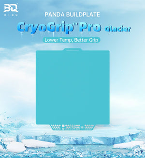 BIQU CryoGrip Pro Glacier Buildplate - 257 x 257 mm - X1 / P1 / A1 - Pjotr3DShop