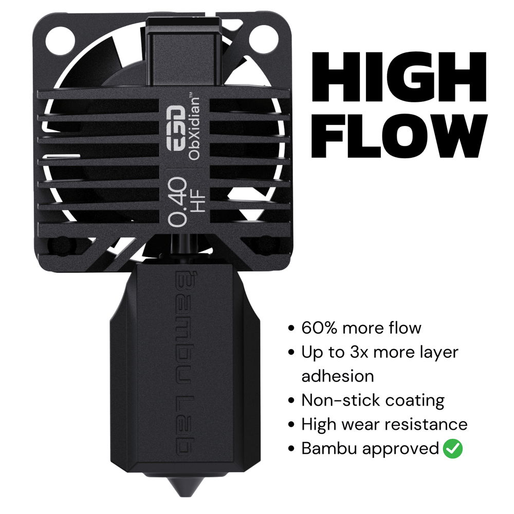 E3D High Flow ObXidian Complete HotEnd for Bambu Lab X1 & P1 - Pjotr3DShop