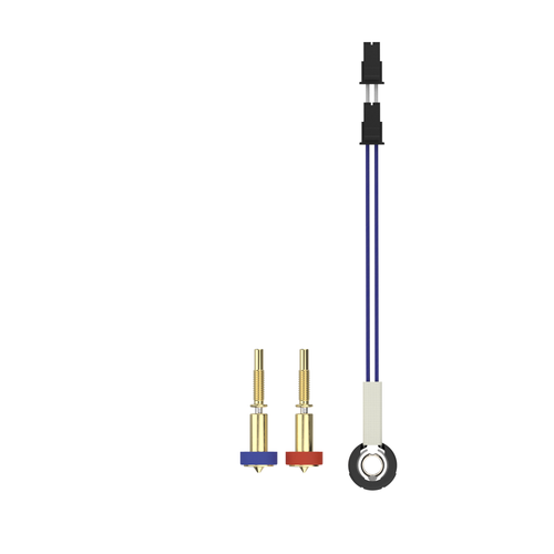 E3D Revo Starter Hotside Kit: 40 W HeaterCore, 0.6 mm and free 0.4 mm brass nozzles