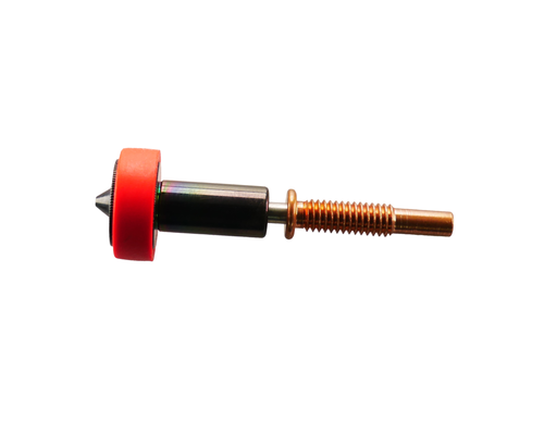 E3D Revo ObXidian nozzle 0.4 mm with red sock, black E3DLC-coated tip