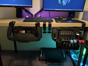 Honeycomb Alpha & Bravo Flight Sim Under Desk Mounts - Pjotr3DShop