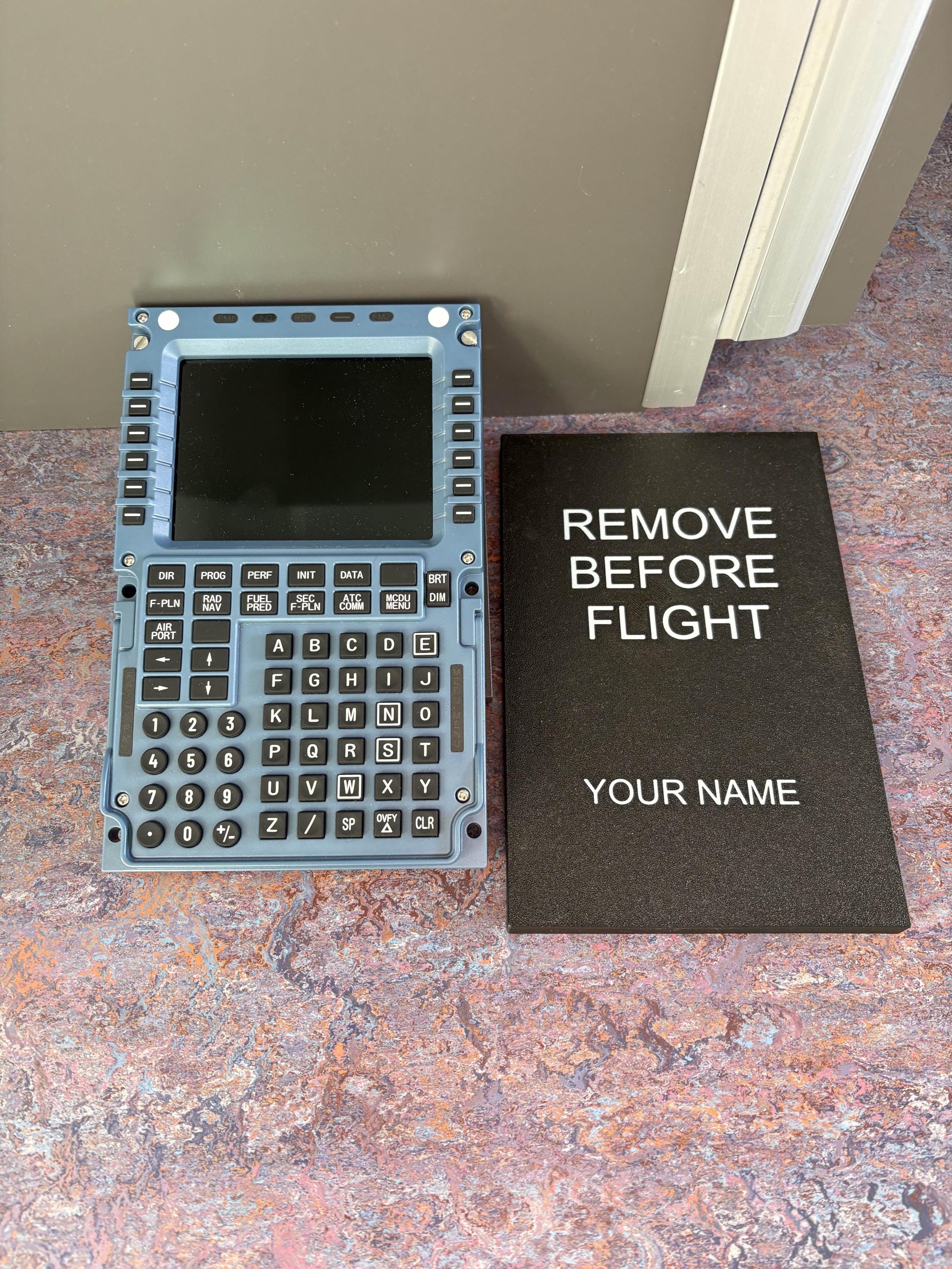 Winwing MCDU & PFP Dust Cover with Personalized Name!