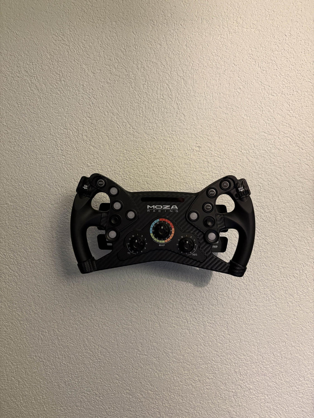 MOZA Steering Wheel Wall Mount with Custom Wheel Name