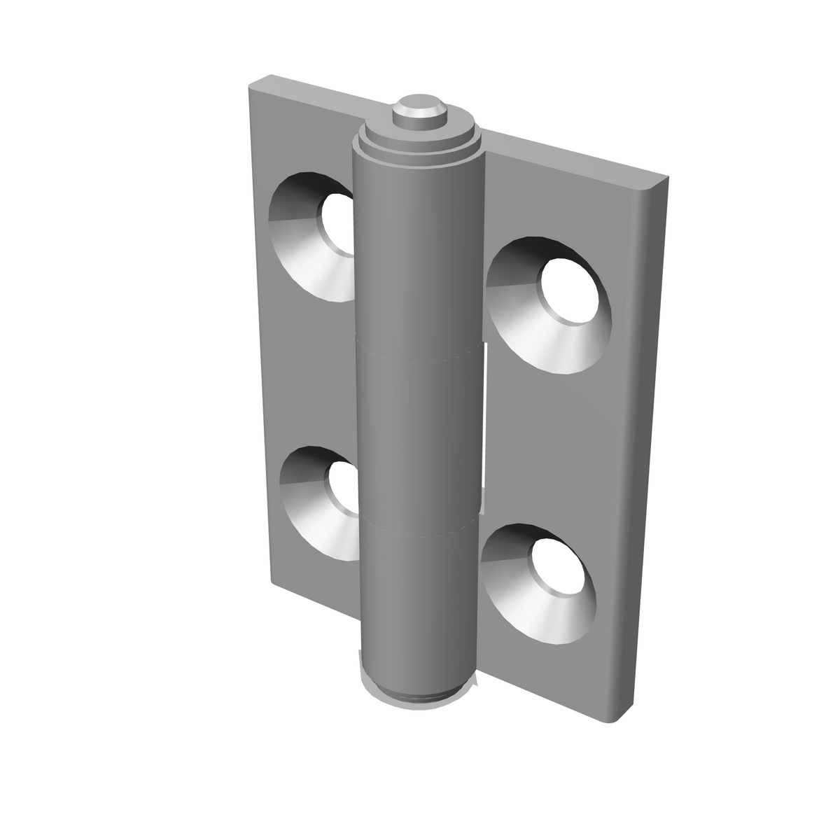 MISUMI HHPSN5 door hinge set, silver, for 2020 extrusion doors