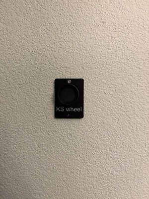 MOZA wheel wall mount with optional name plate